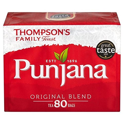 Thompsons Punjana Tea Bags 80 per pack - Pack of 6