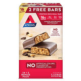 Atkins Meal Bar Chocolate Peanut Butter Pack (14 Count + 2 Bonus Bars)