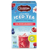 Celestial Seasonings Cold Brew Red, White & Blueberry Iced Tea Bags 18 tea bags