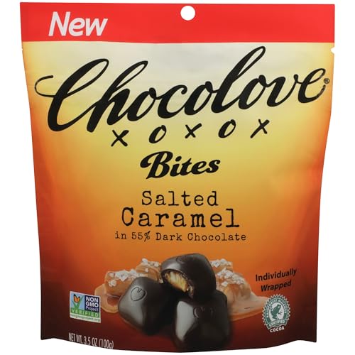 Chocolove Salted Caramel Bites in Dark Chocolate, 3.5 OZ