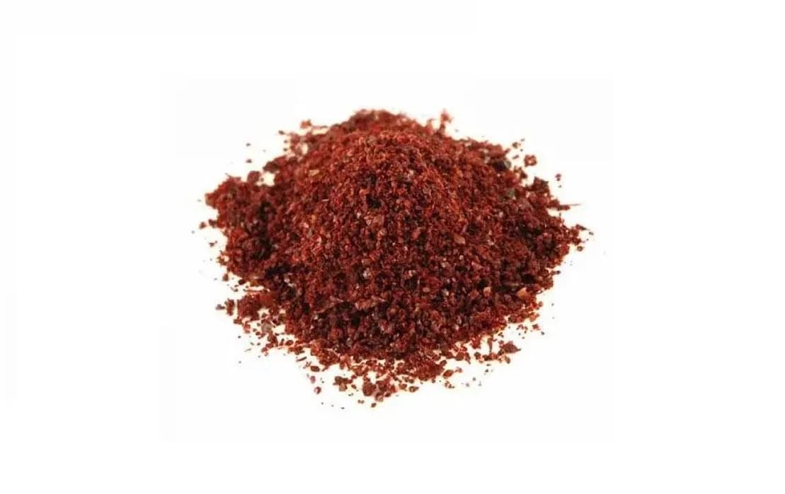 Essential Spice Ground Sumac - Tart, Fruity & Citrus-Like Flavor - Tangy Mediterranean Spice for Rubs, Dressings, Hummus & Roasted Vegetables (98