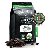 The Bean Organic Coffee Company Water Processed DECAF Le Bean, Dark French Roast, Whole Bean Coffee, 16-Ounce Bag