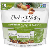 Orchard Valley Harvest Cranberry Almond Cashew Trail Mix, 1 Ounce (Pack of 15), Cranberries, Almonds, Cashews, Trail Mix Individual Packs, Snacks