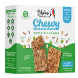 Blake’s Seed Based Chewy Granola Bars - Apple Cinnamon (5 Count), Vegan, Gluten Free, Nut Free & Dairy Free, Healthy Snacks for Kids or Adults, School