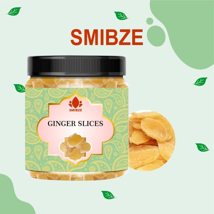 SMIBZE Natural Ginger Slices 100 GM (Pack of 1) SMIBZE