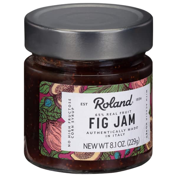 Roland Foods Fig Jam, Specialty Imported Food, 8.1 Ounce Jar, Pack of 1