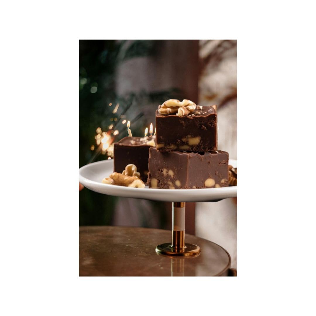8oz. Nuts to You Smooth Chocolate Walnut Fudge| Fresh Gourmet Candy | Decadent and Delicious Handcrafted Fudge