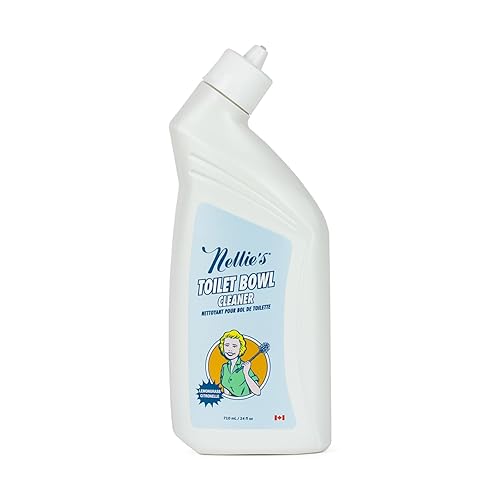 Nellie's Toilet Bowl Cleaner - Gentle Plant-Based Formula - Septic-Safe and Effective Cleaning Solution with Refreshing Lemongrass Scent - Made in
