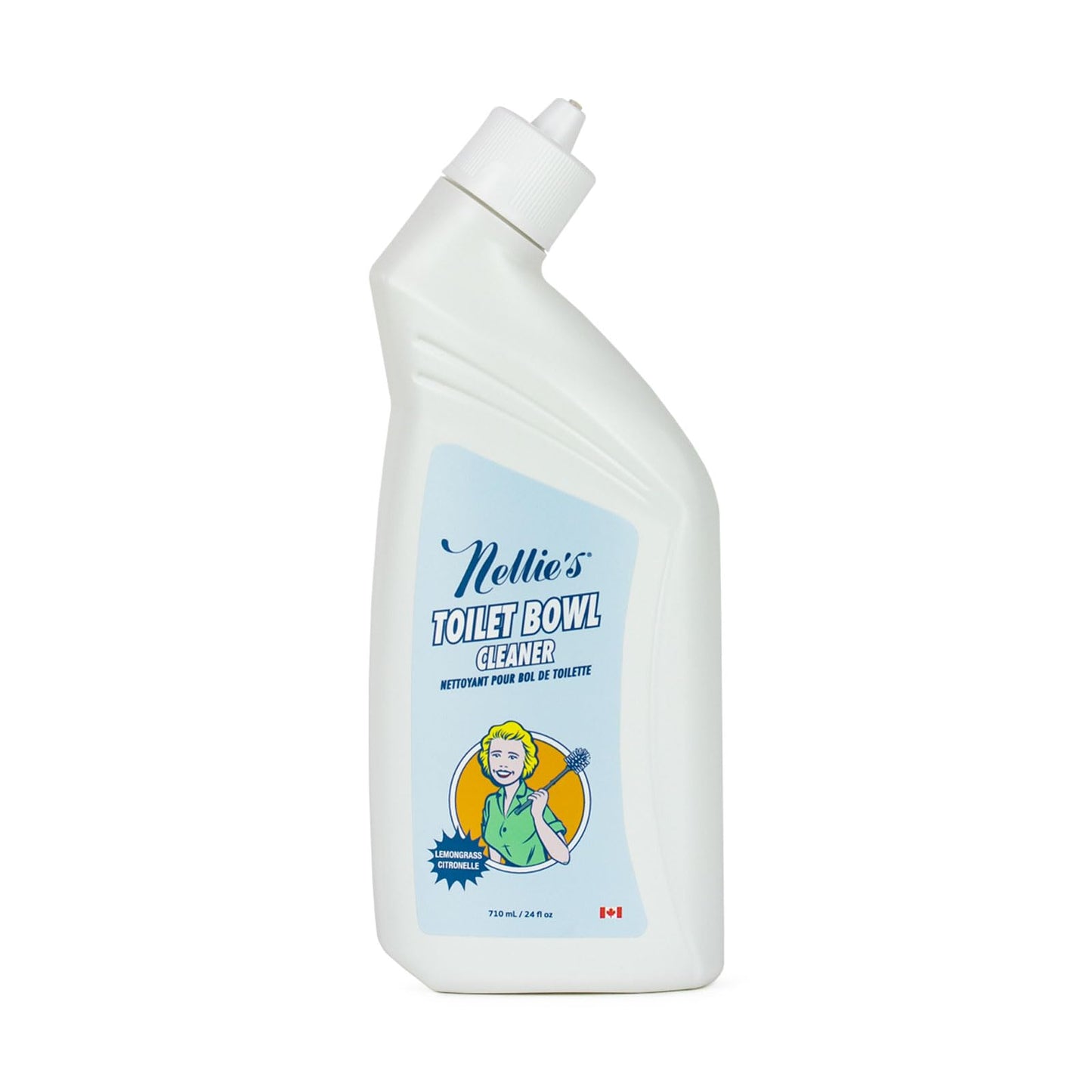 Nellie's Toilet Bowl Cleaner - Gentle Plant-Based Formula - Septic-Safe and Effective Cleaning Solution with Refreshing Lemongrass Scent - Made in