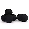 Woolous Black Dryer Balls, Natural Reusable New Zealand Eco Sheep Handmade XL Organic Wool Laundry Dryer Balls(XL,6pack)