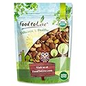 Food to Live Organic Dry Roasted Nut Lovers Mix, 8 Ounces - Oven Toasted Pistachios, Almonds and Cashews Blend. No Salt Added. Trail Snacks for Adults