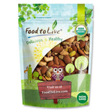 Food to Live Organic Dry Roasted Nut Lovers Mix, 4 Pounds - Oven Toasted Pistachios, Almonds and Cashews Blend. No Salt Added. Trail Snacks for Adults