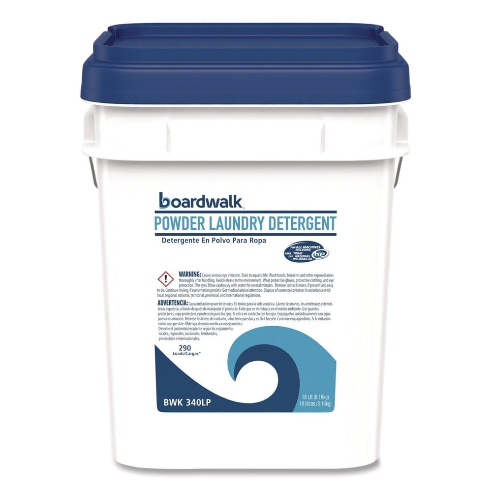 Boardwalk 340LP Laundry Detergent Powder, Summer Breeze, 18 lb Bucket