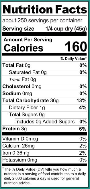 Ralston Family Farms Traditional White Rice, 25 lb Bucket - Long Grain, Non-GMO, Gluten-Free - American Grown, Emergency Food Supply & High-Volume Pantry Staple