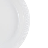 JAM PAPER Round Plastic Party Plates - Small - 7 inch - White - 200/Box