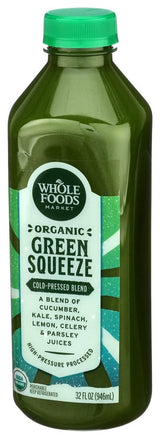 Whole Foods Market Organic Green Squeeze Juice, 32 FZ