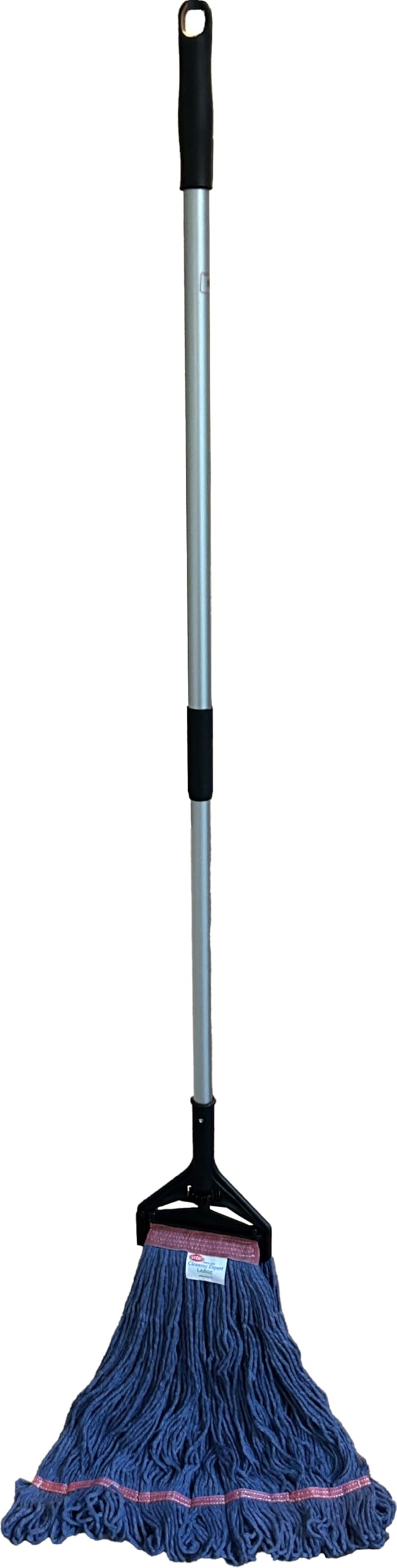 Blue Premium Blended - Large Narrow Band Looped-End Wet Mop - Superior Pick-up and Durability - 6 Pack
