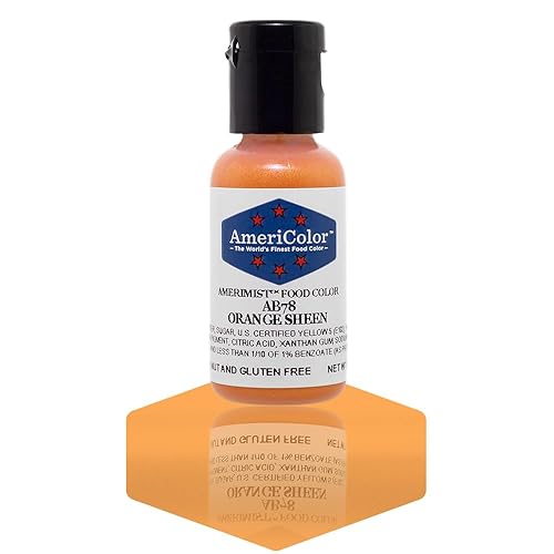 AmeriColor Amerimist Airbrush Color .65 Ounce, Orange Pearl Sheen