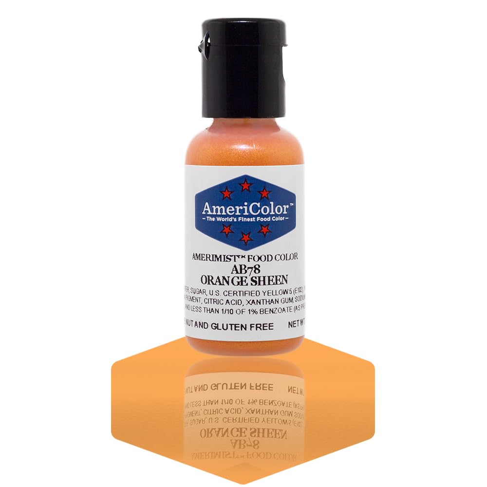 AmeriColor Amerimist Airbrush Color .65 Ounce, Orange Pearl Sheen