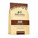 SINA COFFEE Premium 100% Arabica Ethiopian Coffee - Guji Single Origin Medium Roast Whole Bean Coffee - 16oz Freshly Roasted