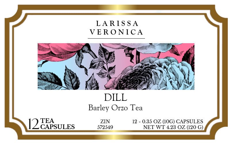 Dill Barley Orzo Tea (Single Serve K-Cup Pods) (12 pods, ZIN: 572549) - 3 Pack