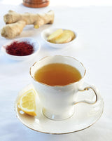 Organic Saffron Organic Ginger Herbal Tea - for better health and wellness (Pack of 1, Saffron Ginger)