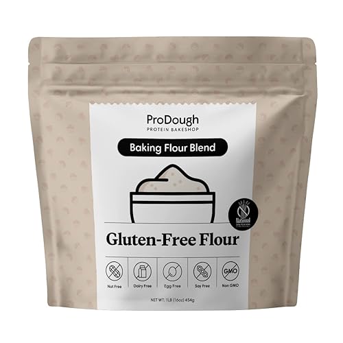 ProDough Shop Non-GMO Dairy Free Gluten Free Flour Blend - All Purpose Gluten Free Flour with All Natural Ingredients for Baking Healthy Gluten Free