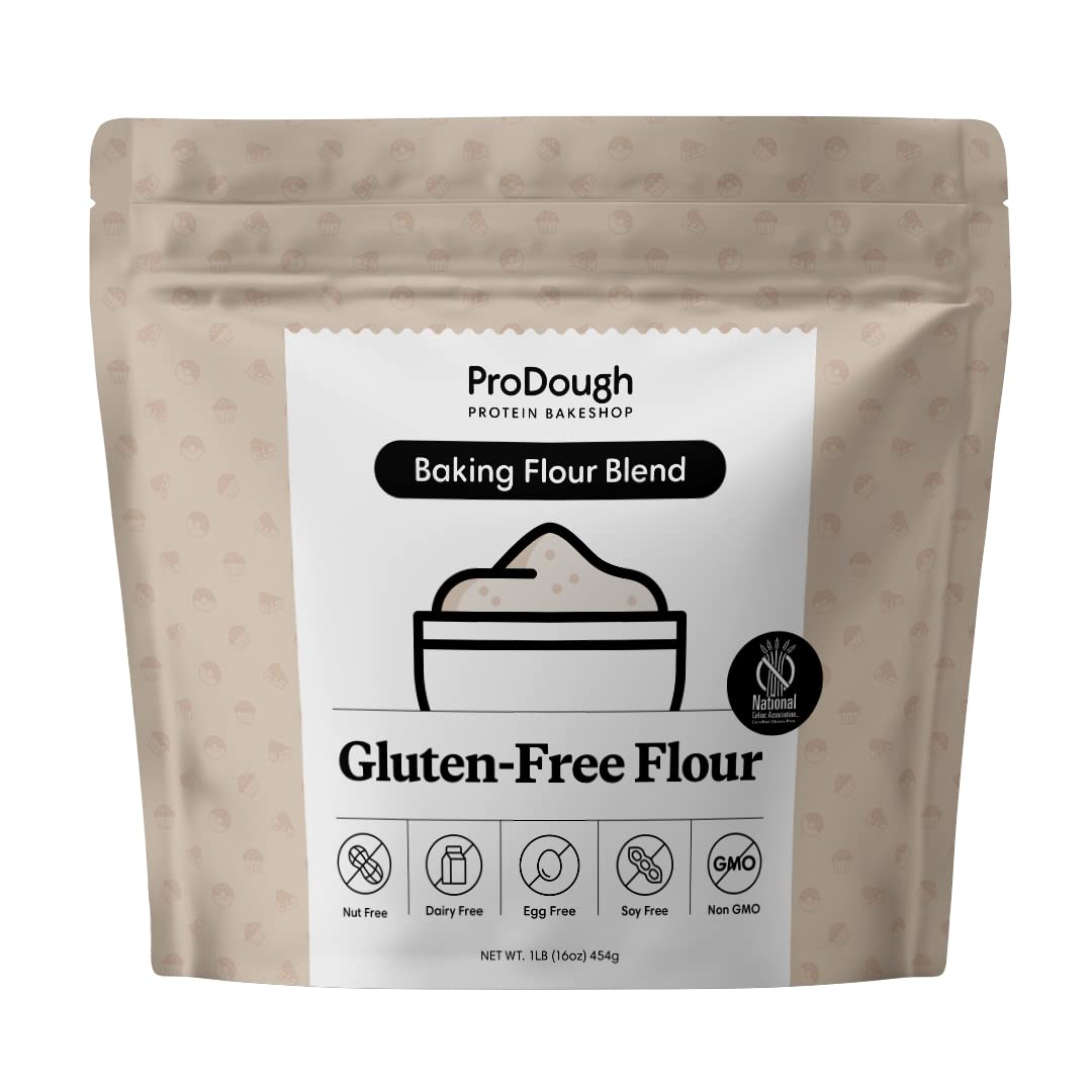 ProDough Shop Non-GMO Dairy Free Gluten Free Flour Blend - All Purpose Gluten Free Flour with All Natural Ingredients for Baking Healthy Gluten Free