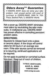 Wrap-On 71000 Odors Away Dropper Bottle 1/2 oz. - Original