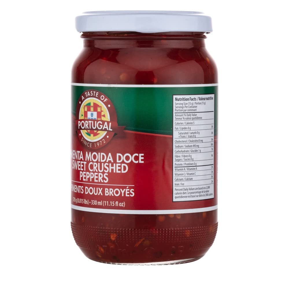 Sweet Portuguese Pepper Paste | Adds Fiery Flavors to Piri Piri Chicken, Stews & More - 370g | 13oz Jar - Authentic Product of Portugal (370g | 13oz