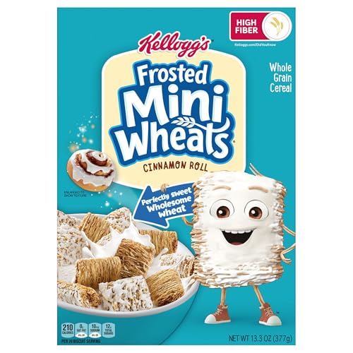 Frosted Mini-Wheats Whole Grain Cinnamon Roll Cereal 13.3 oz