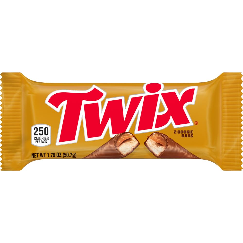 TWIX Caramel Cookie Milk Chocolate Candy Bars, Father’s Day Gift, Full Size, 1.79 oz