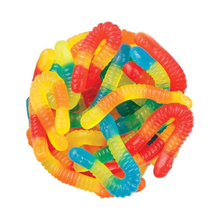 Sugar Free Gummy Worms - 2.2 Lbs Gourmet Chewy Candy Assortment Family Bulk Bag Fruity Unwrapped Flavors, Keto And Diabetic Friendly, Premium European