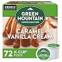 Green Mountain Coffee Roasters Caramel Vanilla Cream Keurig Single-Serve K-Cup pods, Light Roast Coffee, 72 Count