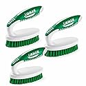 LIBMAN Small Scrub Brush - Heavy Duty Scrub Brush with Strong Stiff Bristles - 3 Pk Durable Cleaning Brushes for Cleaning Bathroom, Kitchen, Floor