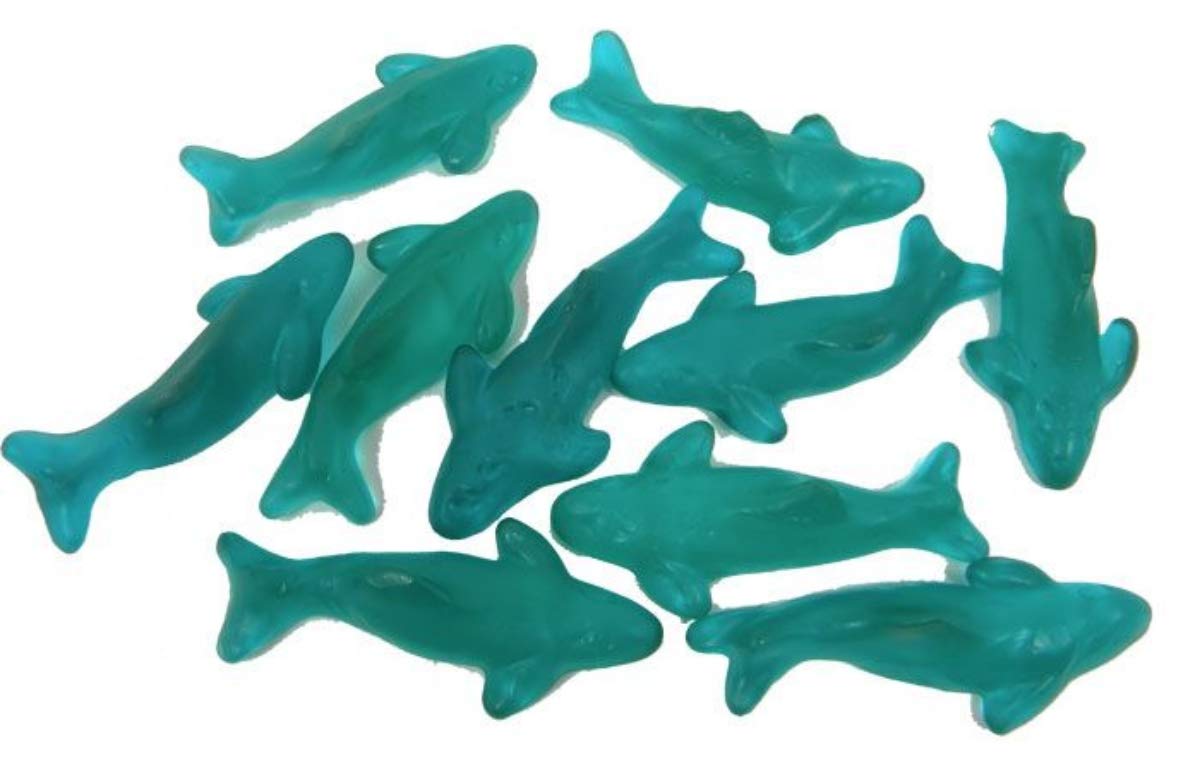 Gustaf's Blue Raspberry Gummi Dolphins (2.2Lb(1kg))
