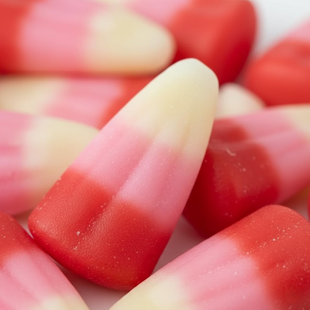 TwistedTreatz Valentine Candy Corn, 8 oz, Pink Red & White, Mixed-Fruit Flavor, Chewy Jelly, Gluten Free (2)