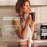 BROOKLYN COFFEE Whole Bean, Classic Medium Roast (5lb) Balanced, Smooth, Mellow - Fresh Bulk Coffee Beans Roasted Weekly in NYC