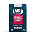 Laird Superfood Peruvian Dark Roast Coffee with Functional Mushrooms, Certified Organic Peruvian Ground Coffee Beans, Gluten-Free, Dairy-Free