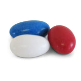 Patriotic Jordan Almonds Large Gift Tray by Its Delish, 36 OZ Gift Box | Red White and Blue Candied Almonds | Fourth of July Party Decorations US Flag