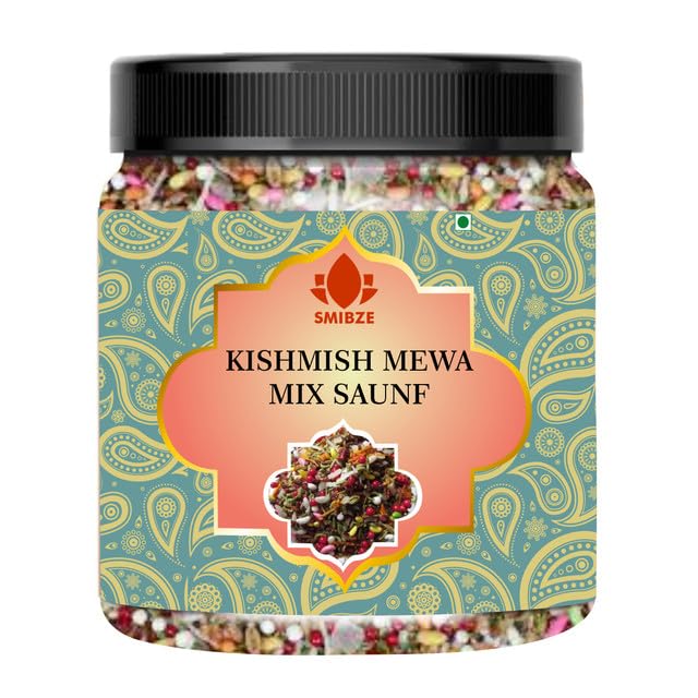 SMIBZE Natural Kishmish Mewa Mix Saunf 250 GM (Pack of 1) SMIBZE