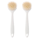 Facjoleco Dish Brush with Handle, Pot Brush, 2 Pack Kitchen Scrub Brushes for Cleaning, Dish Scrubber with Soft Bristles for Sink, Pots, Pans
