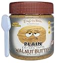 Crazy Go Nuts Walnut Butter Plain with Sea Salt - Walnut Spread, Keto, Vegan, Low Carb, Gluten Free Superfood, Non-GMO, ALA, Omega 3 Fatty Acids, Good