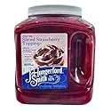 Sliced strawberry topping