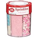 Betty Crocker 6 Cell Sprinkles, Pretty in Pink, Dessert Sprinkles for Cake, Cupcake, Cookies, Gender Reveal, Baby Showers, Pink and White Mix, 6.7 Oz