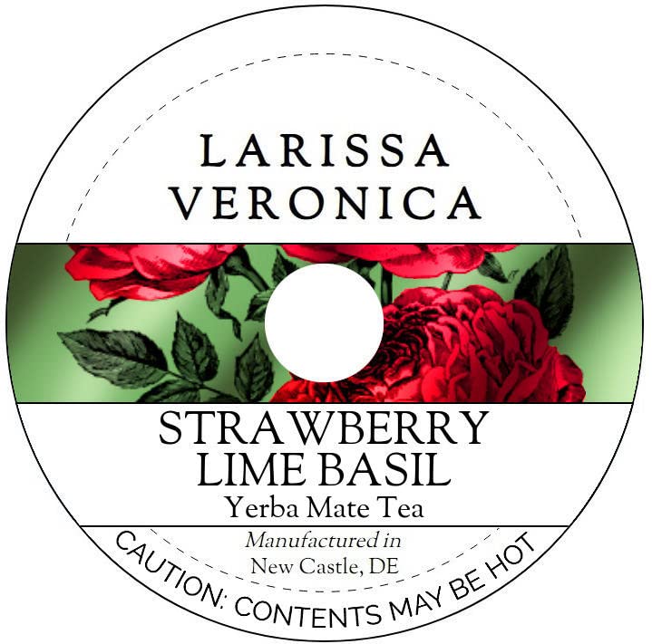 Strawberry Lime Basil Yerba Mate Tea (Single Serve K-Cup Pods) (12 pods, ZIN: 577398) - 2 Pack