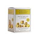 Rustic Bakery Meyer Lemon Shortbread - Sweet & Tangy Handmade Shortbread Cookies with Meyer Lemons - Artisan Tea Cookies - Made in California - Pack