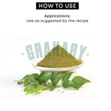 Natural Curry Leaf Powder by Granary Mart - Fresh Aroma/Distinct taste - No GMO/No Artificial Color - Traditional Indian Spice - Affordable Bulk Rate
