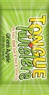 Foreign Candy Tongue Twisters Gel Filled Sour Gum with Click and Catch Toy, 0.99 Ounce