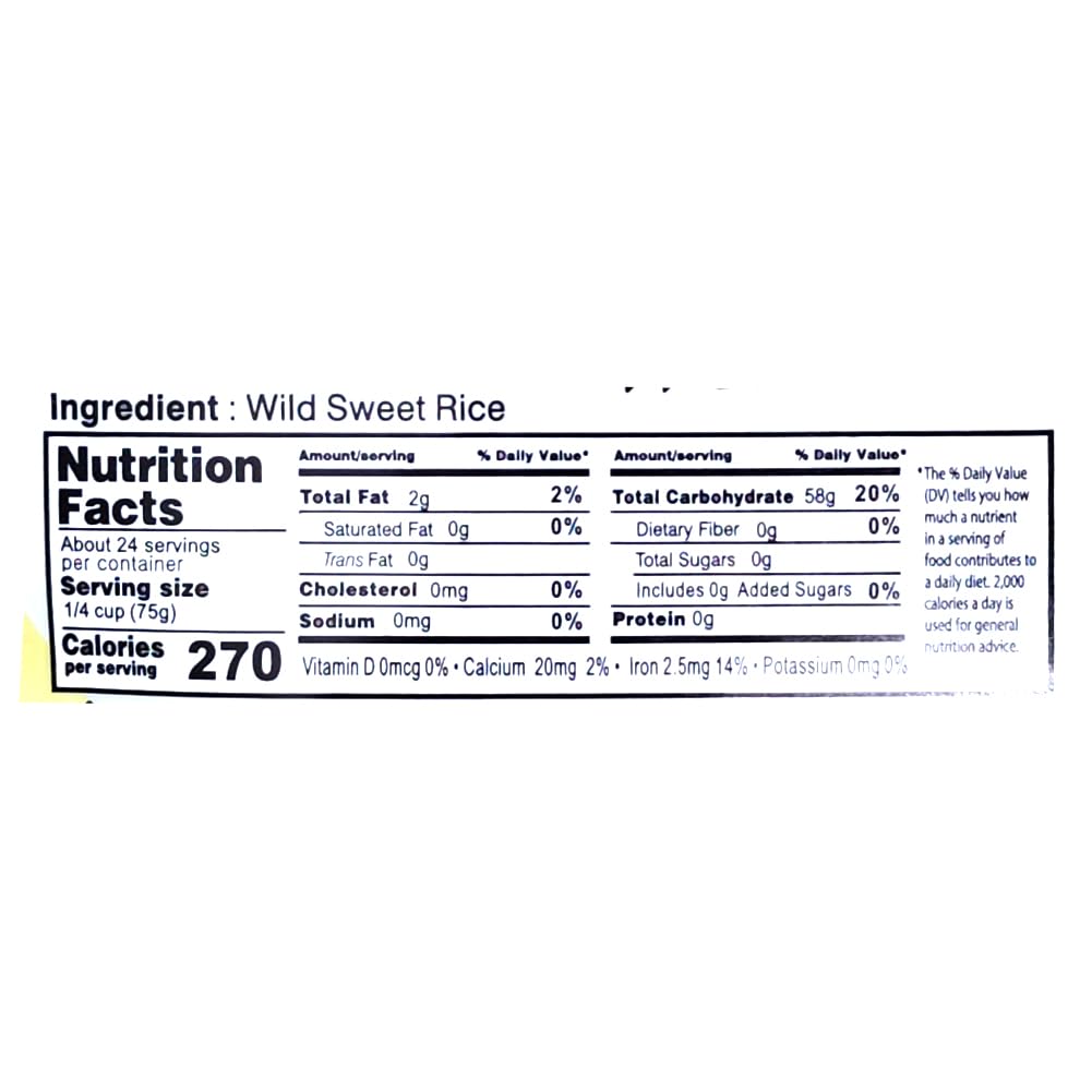 Black Sweet Rice Wild Sweet Rice Wild Rice 4 LB ????